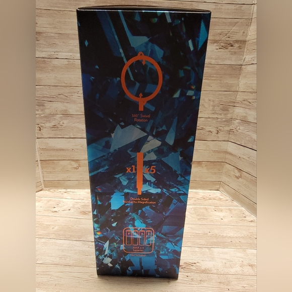 No7 Cordless Lighted Makeup Mirror on Stand - Double Sided - 5x Magnification - Picture 5 of 8